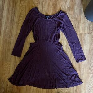 Purple cutout dress